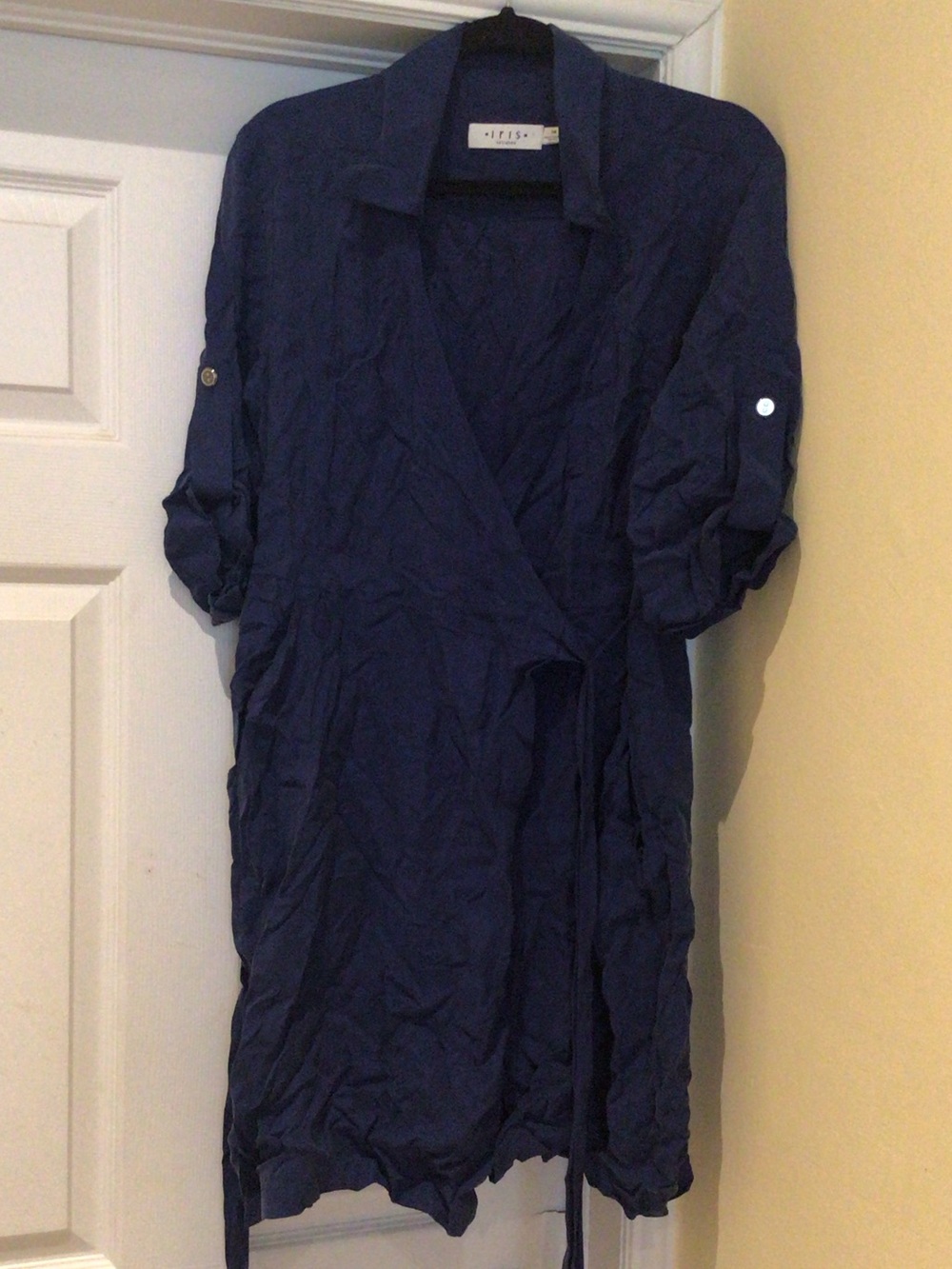 Iris Setlakwe Royal Blue Wrap Dress